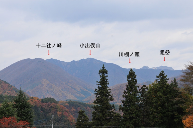 「猿ヶ京ホテル」から望む谷川連峰