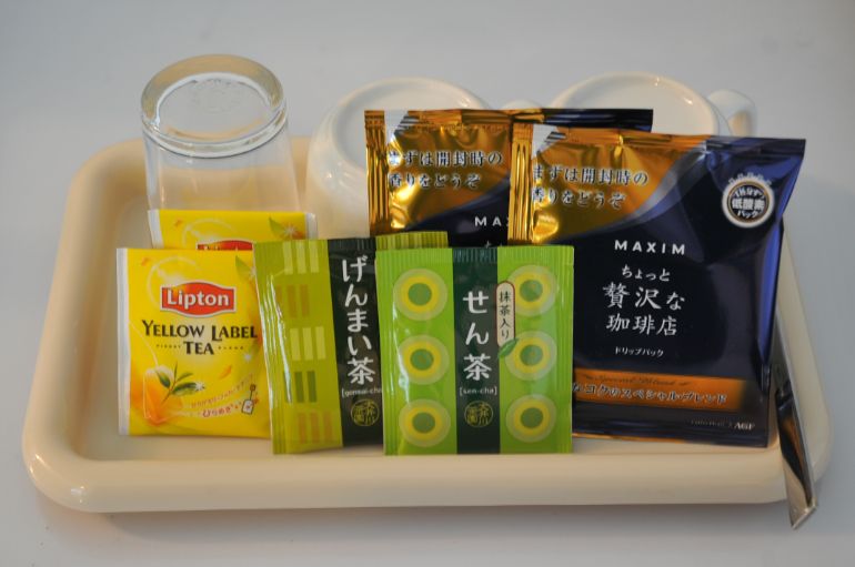 部屋置きの珈琲・紅茶・日本茶
