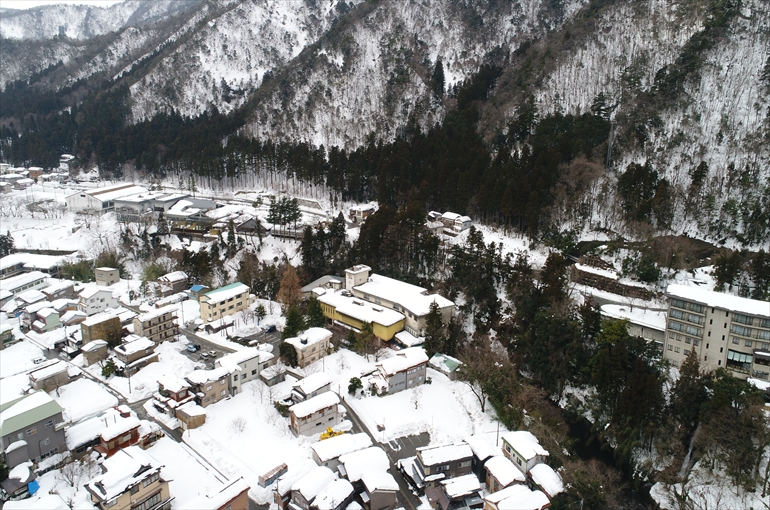 冬の山中温泉