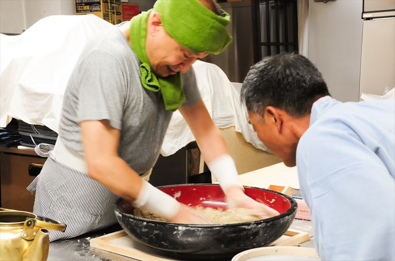 徐々に変化していく蕎麦の香り