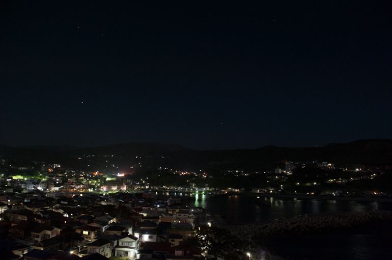 望洋大露天風呂からの夜景2