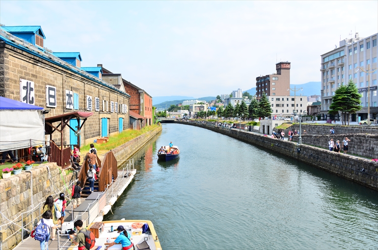 小樽の運河周辺と堺町通り小樽の運河周辺と堺町通り1