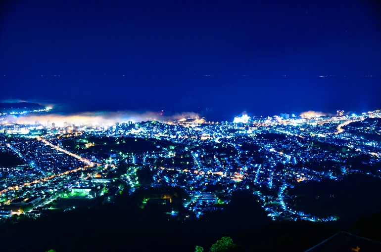 天狗山山頂からの景色