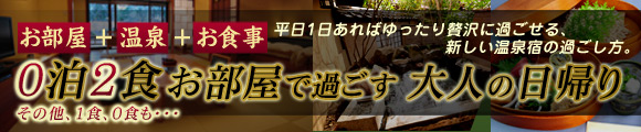 0泊2食(1食)お部屋で過ごす大人の日帰り