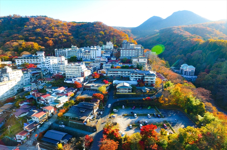 
伊香保温泉（空撮））