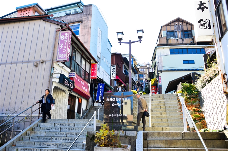 普段の石段街の風景