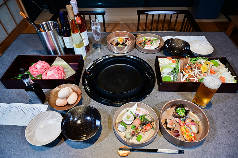 Sukiyaki course dinner (photo taken May 2025)