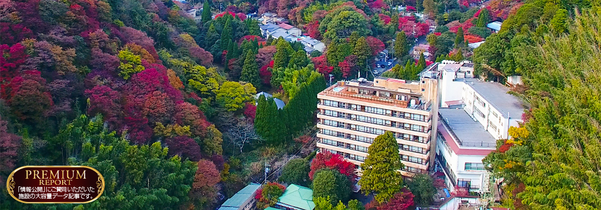 奥湯河原の自然に囲まれたハイスペック温泉旅館