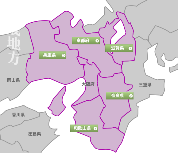 Map検索 近畿地方 貸切温泉どっとこむ