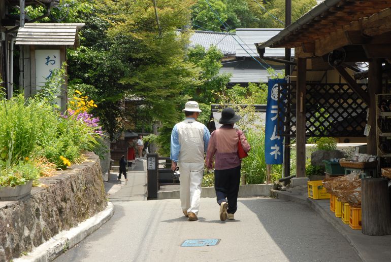 黒川温泉の街並み
