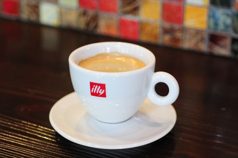 2011年に新設された「イリ－カフェ」のコーヒー